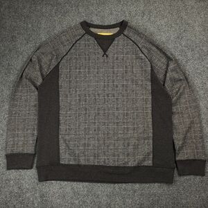 Field Day Sporting Co Hynds Raglan Crewneck Sweater Mens Large Houndstooth Plaid